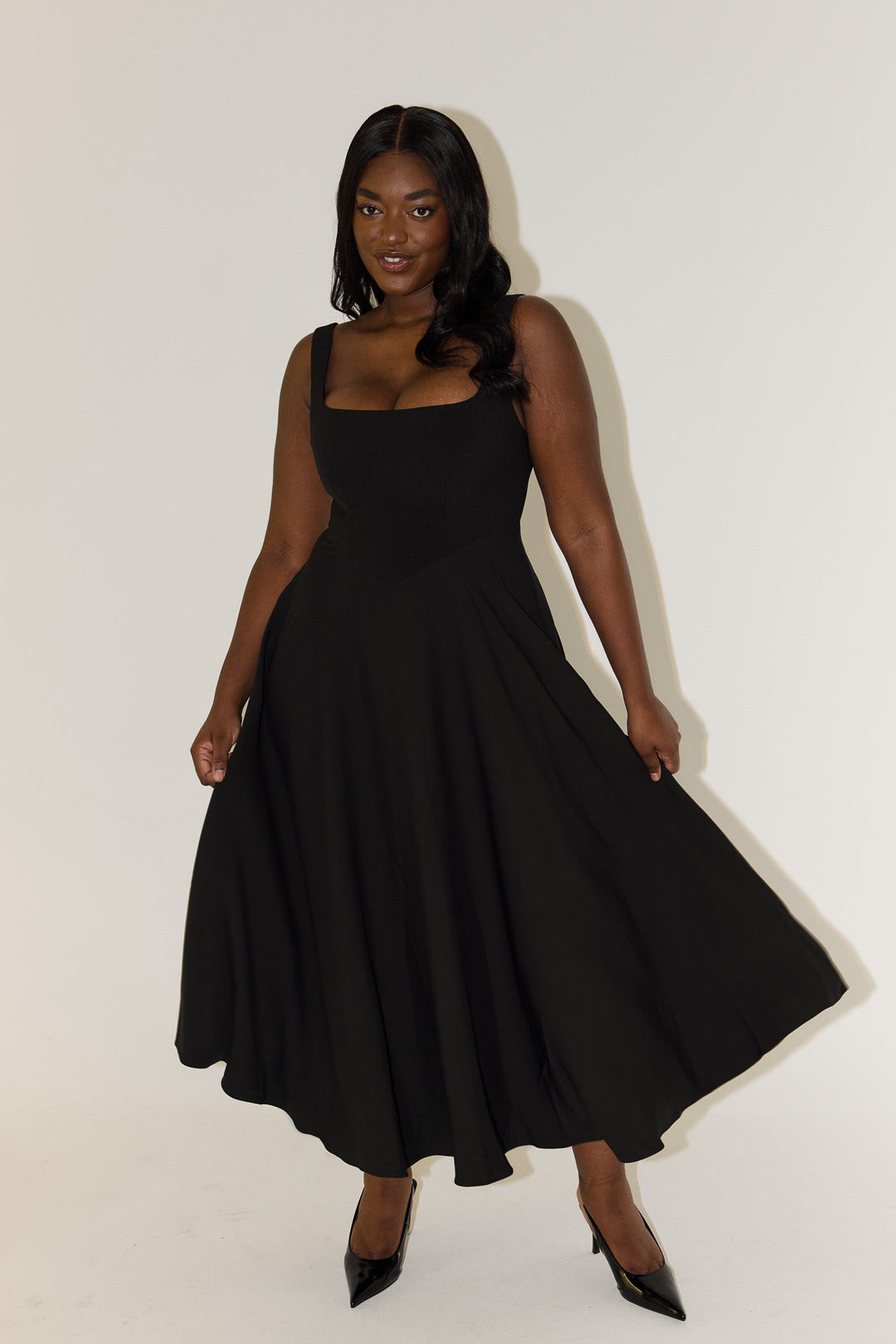 Amelia | Vestido midi fluido atemporal